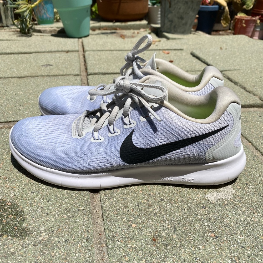 Nike Free RN 2017 White Platinum Running Shoe